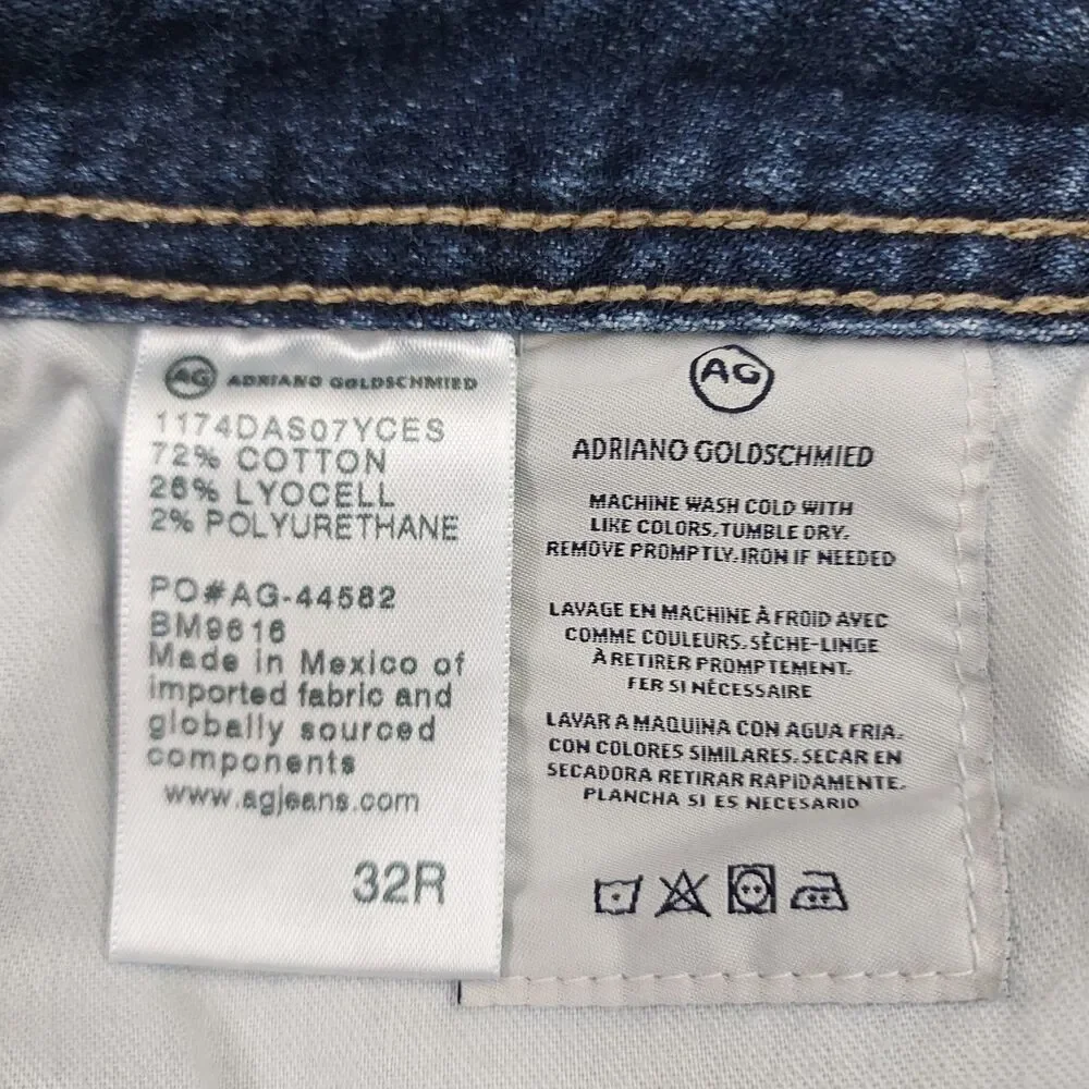 Adriano Goldchmied Jeans Mens 32x31 Blue The Graduate Tailored Fit Stretch Denim